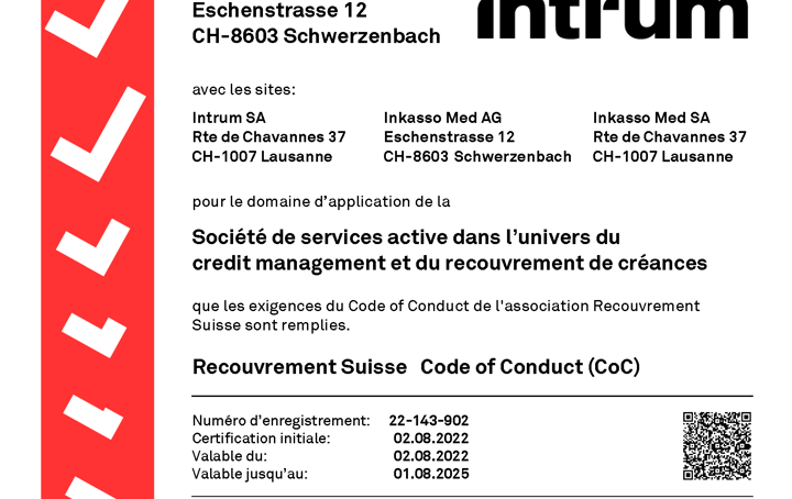 Certifications | Intrum